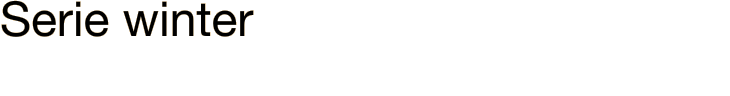 Serie winter