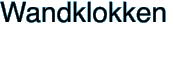 Wandklokken
